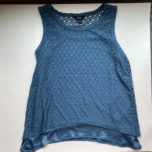 Simply Vera Vera Wang Blue Tank Top